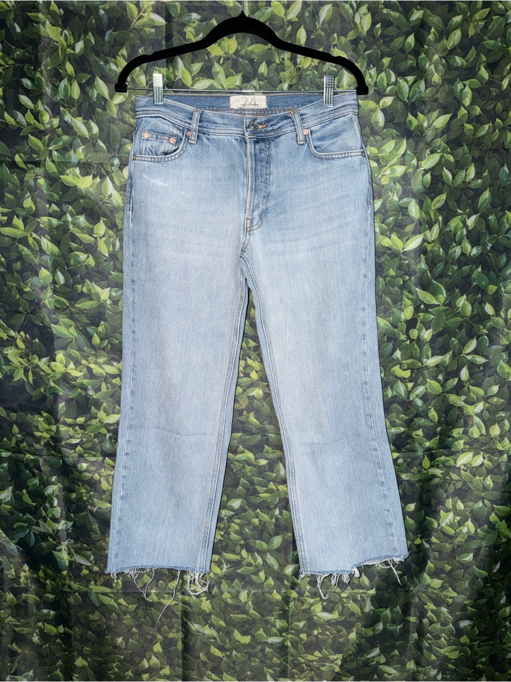 We The Free Light Blue Cropped Straight Jeans